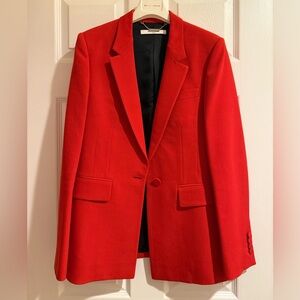 Givenchy Vintage Single Breasted Red Blazer